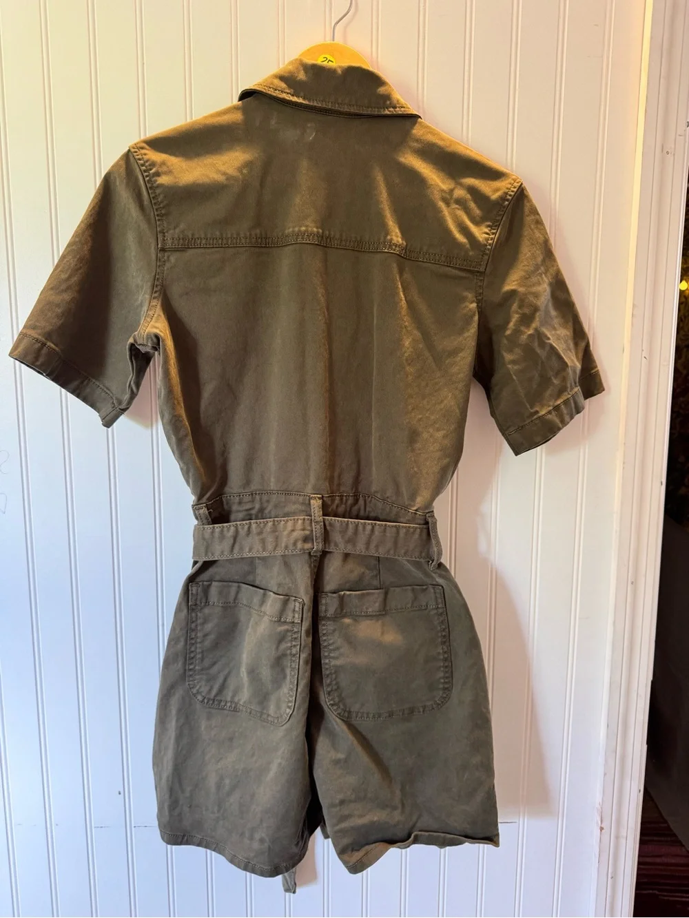 Universal Thread Olive Utility Romper | Belted | Button Front | Size 0